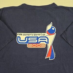 Vintage FIFA Women's World Cup 2003 USA Soccer Adidas Size Large Red White Blue